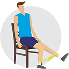 Knee strengthener – Move 1 infographic